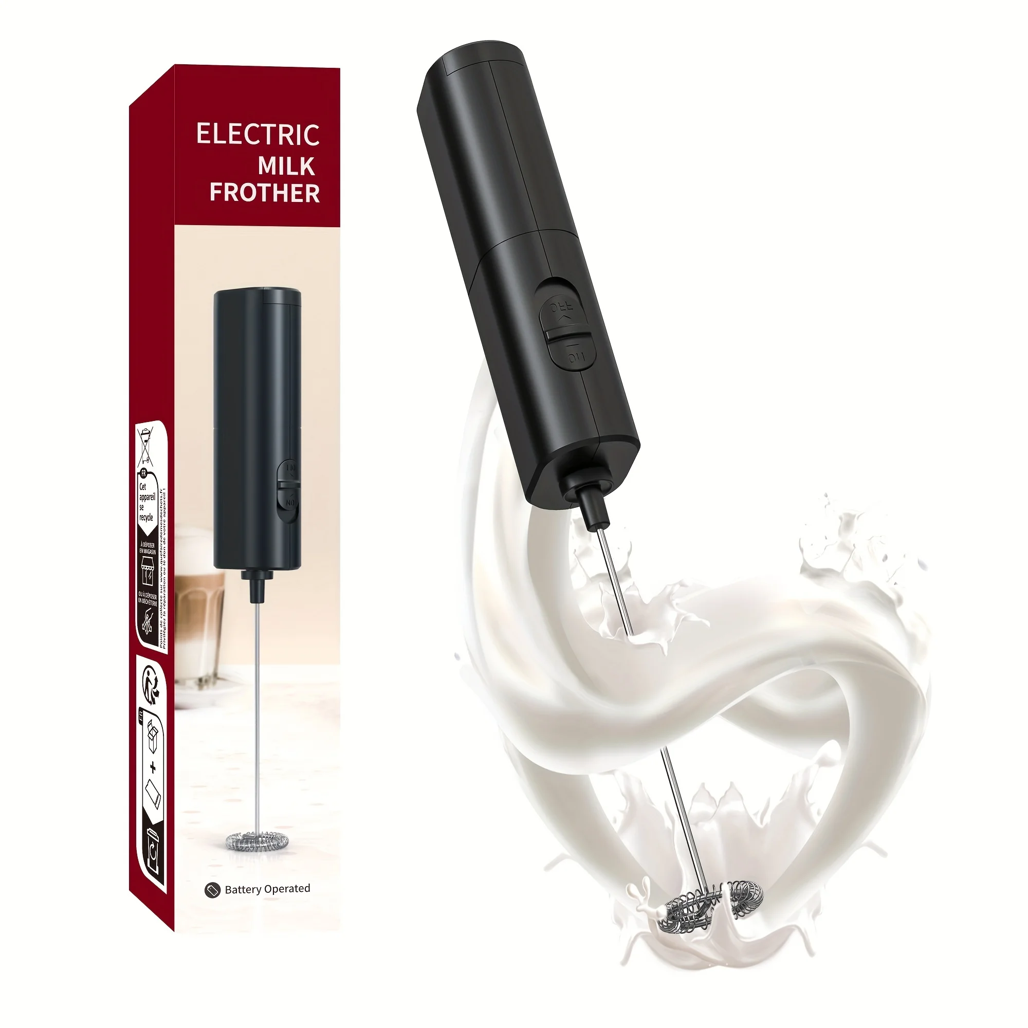 1pc Multifunctional Coffee Milk Frother milk frother electric milk frother Home Milk Maker Blender Handheld Egg Whisk Automatic Blender Cream