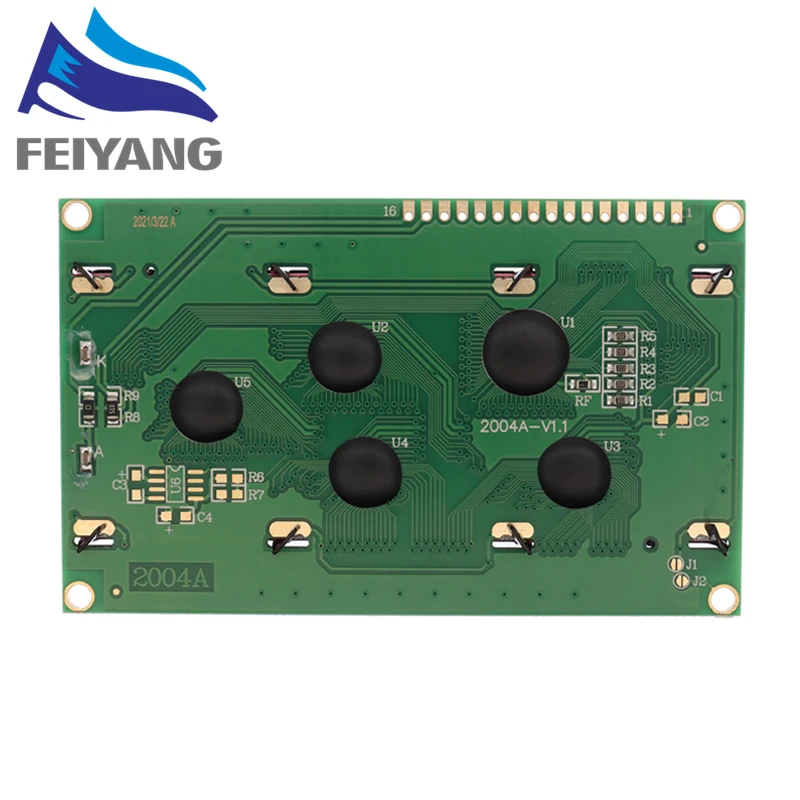 Display LCD 20x4 Caratteri Con Interfaccia I2C - Retroilluminazione Blu, Per Arduino Raspberry Pi