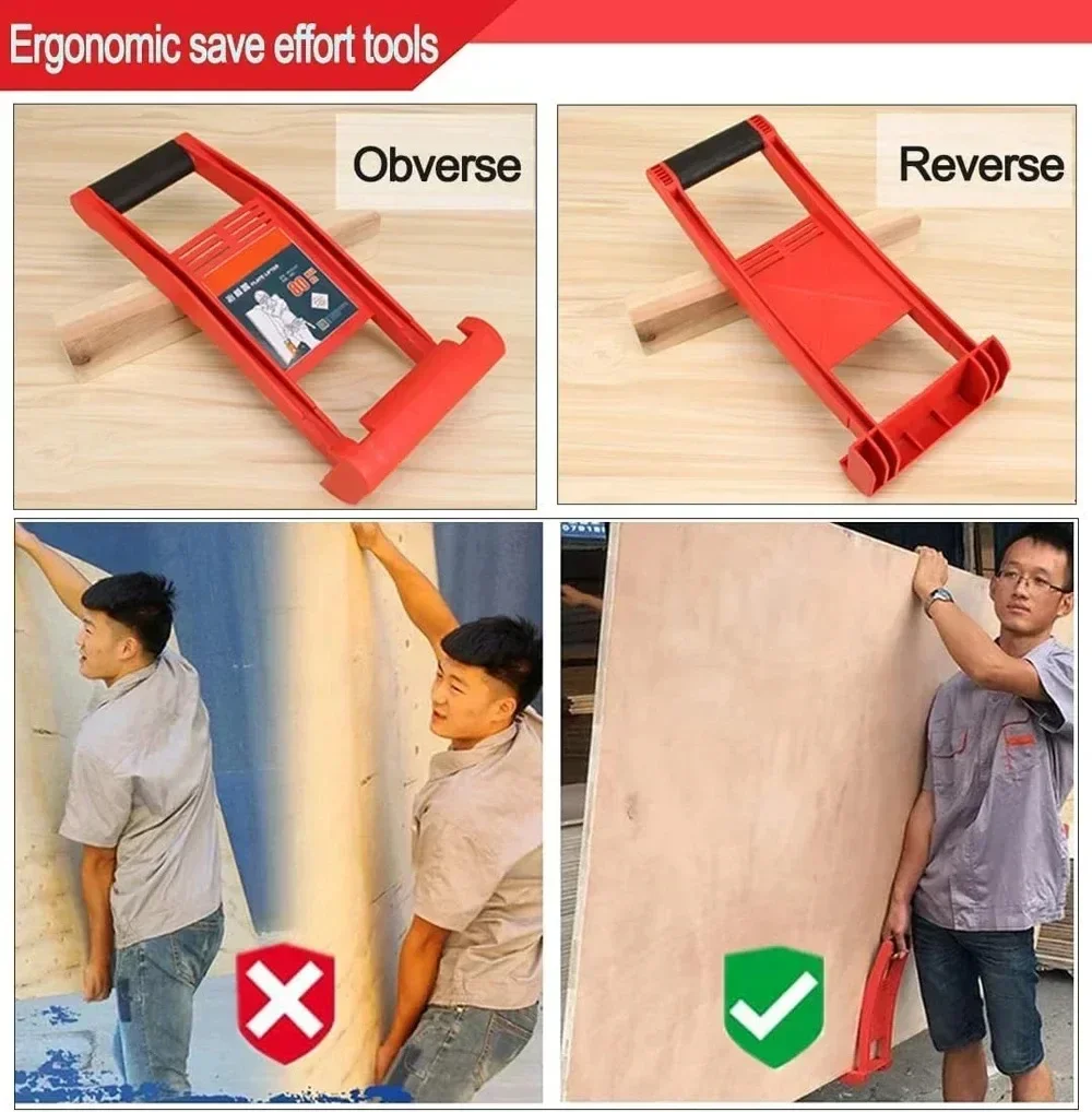 80KG Panel Carrier Plier Load Tool Marble Plasterboard Load Lifter Giant Panel Carrier Carry Tile Tools Wooden Board Extractor panel carrier