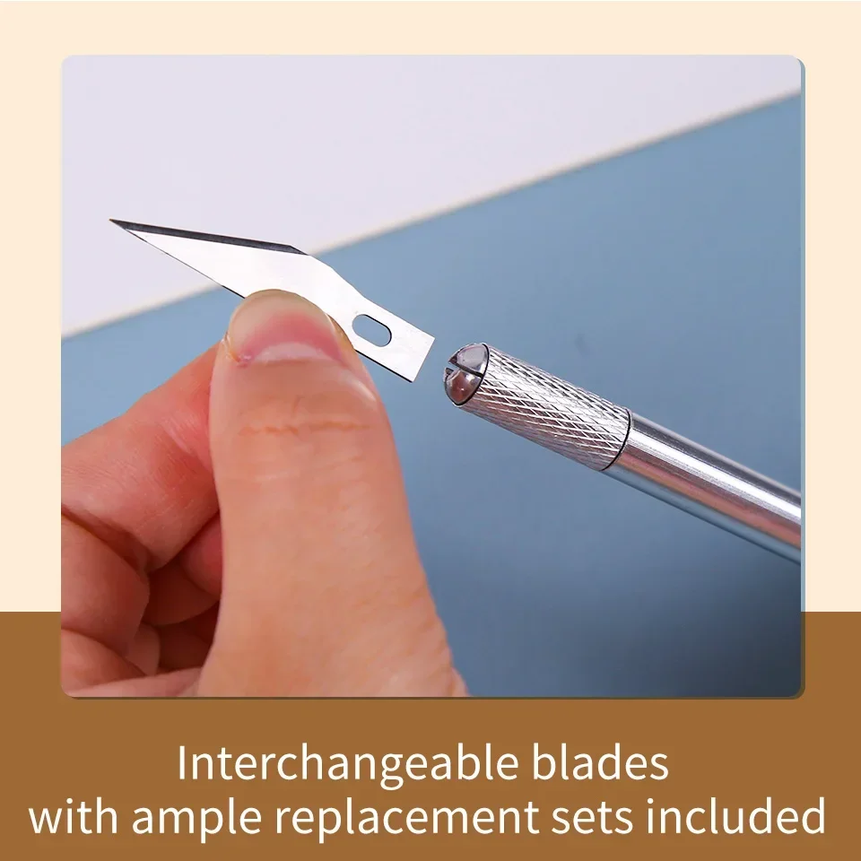 Knifes Wood Carving Fruit Cutting Knife Metal Leather Engraving Blades Food Scalpel DIY Craft Sculpture Metal Cutting Tool