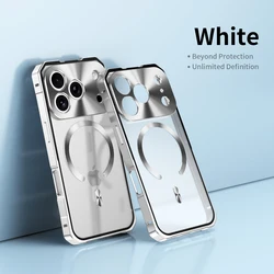 Matte Shockproof Magnetic Phone Case with Wireless Charging Compatibility - iPhone 17 Pro (Silver)