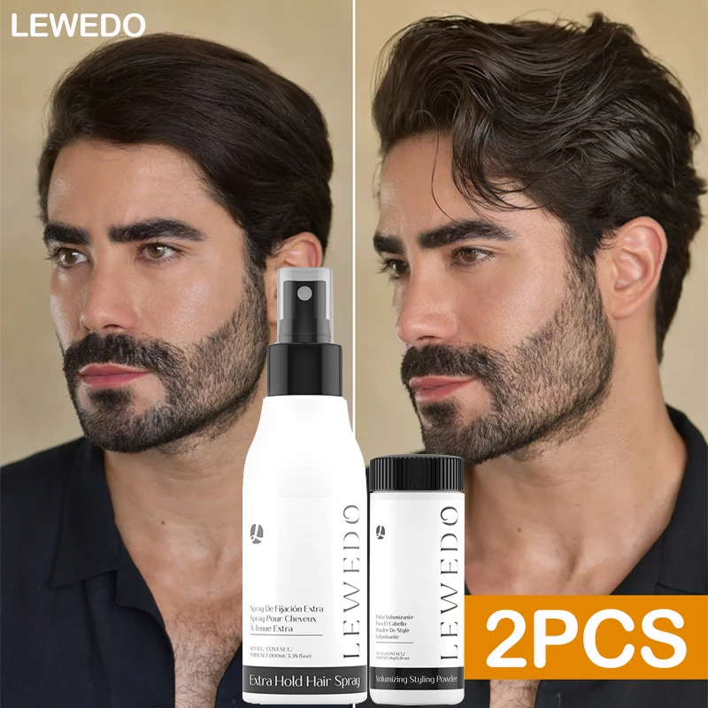 Hair Styling Set For Men Oil Control Volumizing Hair Powder Strong Hair Hold Spray Long-Lasting Fluffy Hair Powder Salon Product view 2