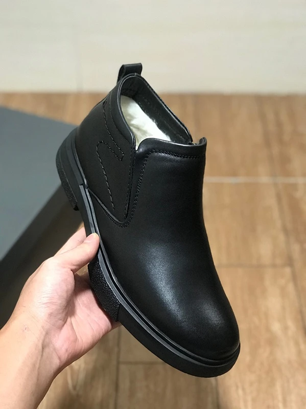 Dave&Di Nordic Fashion Men's High-Quality Leather  Boots Men's Plush Ankle Minus 40 Degree Leather Shoes Man