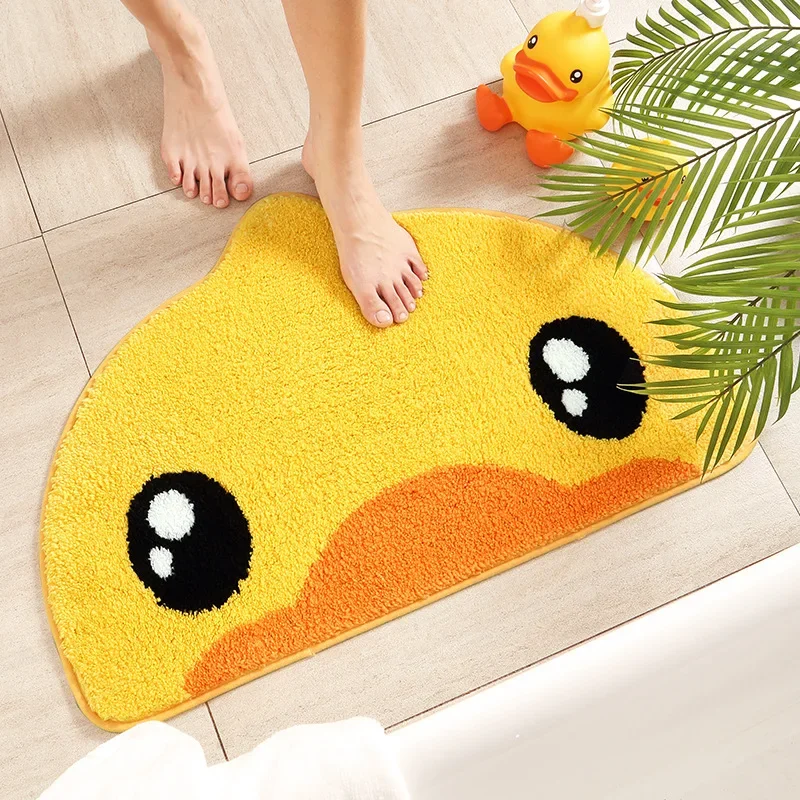 Cute Little Duck Bath Mat, Water-Absorbent Mat for Bath Shower