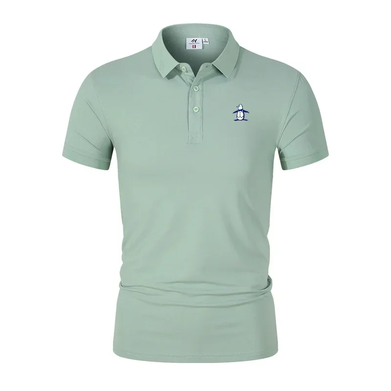 Men's Golf T-shirt Summer Short sleeved Polo Neck T-shirt Golf Polo Shirt Men's Fashion Casual Tops polo shirt mens shirts