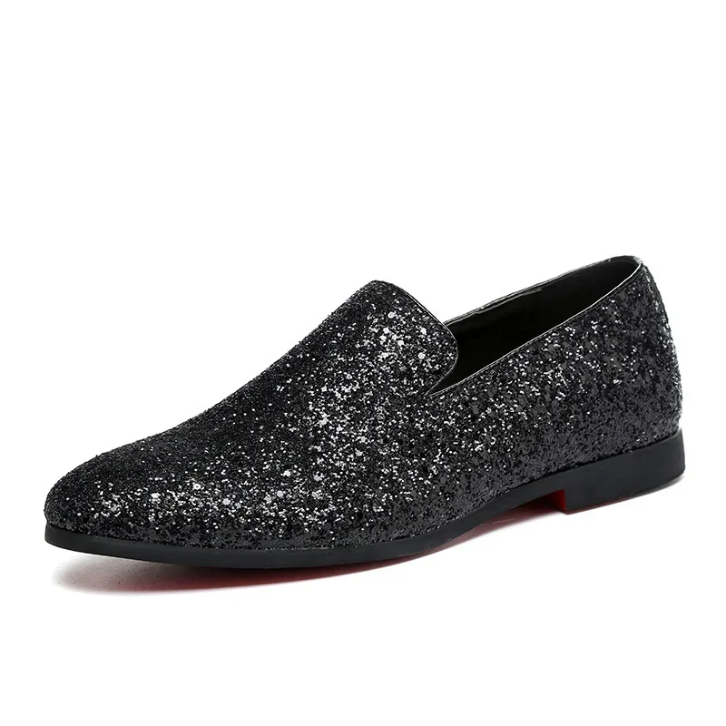 Mens Leather Dress Shoes with Diamond Pointed Toe