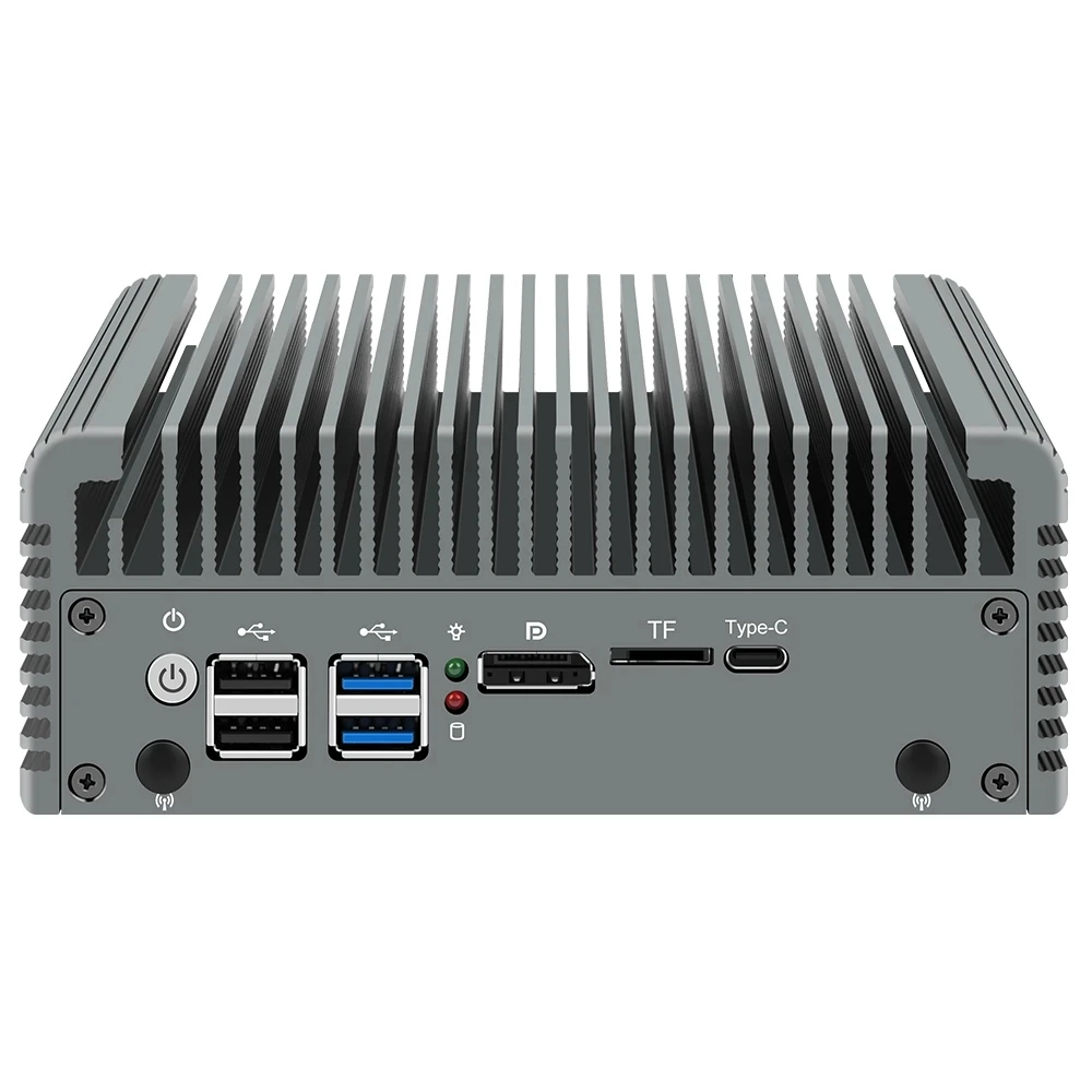 Firewall Router Intel i3 N355 N305 N150 N100 4xi226-V 2.5G DDR5 Type-C 6*USB 2*NVMe 2*SATA Fanless Mini PC PVE Proxmox pfSense 5