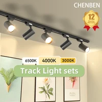 Track Light Ceiling Light Spot Led COB Spotlight Rail Lamp 220V  Fixture for Living Room Clothing Store Full Set Track Lighting 1