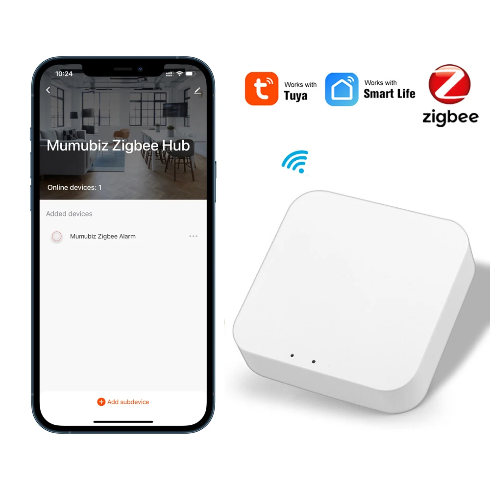 

Tuya Zigbee 3,0 шлюз концентратор умный дом мост умный жизнь приложение беспроводной пульт дистанционного управления работает с Alexa Google Home