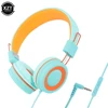 Kids Headphones 3.5mm Audio Jack Wired Earphone Foldable Stereo Headset With Mic for Girls Boys Gift Online Learning Earbuds 1