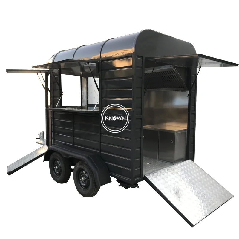 Rimorchi Per Cavalli Barre Mobili Vending Di Gelati Van Vintage Horse Box Carrelli Per Alimenti Chiosco Per Bancarelle Di Cibo Rimorchio Per Alimenti