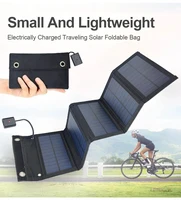Panneau solaire pliable 5V USB, chargeur de batterie portable pour téléphone, camping en plein air, banque d'alimentation étanche 3
