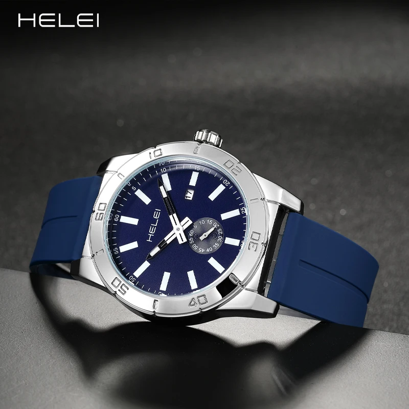 HELEI Promotional Model Modern Simple KHAKIFIELD Field Series Multifunction Quartz Movement 2024 Men's Quartz Watch Men's Watche