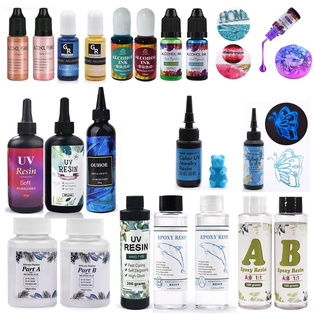 Alcohol Ink Resin Pigment Set AB Epoxy Resin Glue UV Glue Luminous