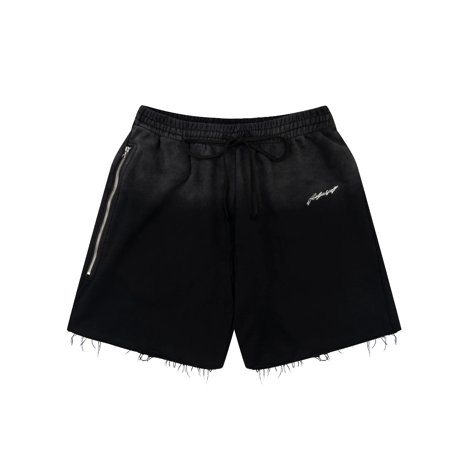 Pants Shorts For Men Washed Gradient Color Summer Casual Loose Logo Beach Embroidered Letter Pattern Wide Legs Sport Fashion