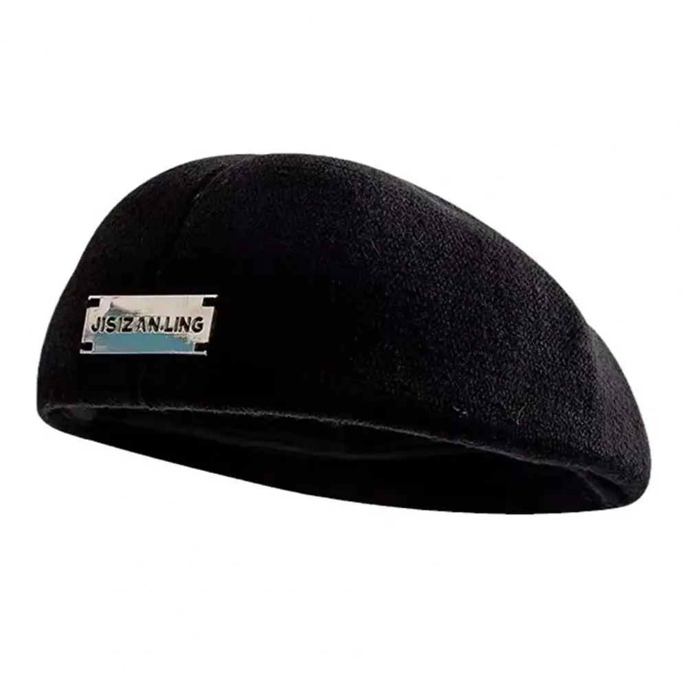 Cappello Da Ptore Retrò Berretto In Tinta Una Cappello Da Berretto Lavorato A Maglia Elegante Berretto Retrò Traspirante Per Donna Ragazze Per La Moda Primaverile Autunnale - Foto 12