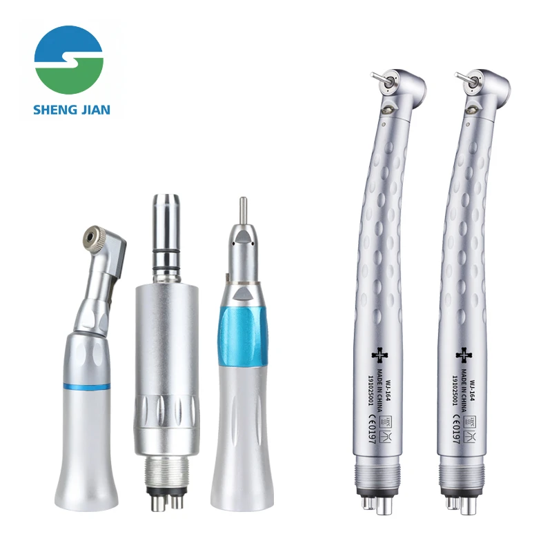 Dental LED High Speed Handpiece Kit External Straight Handpiece Contra