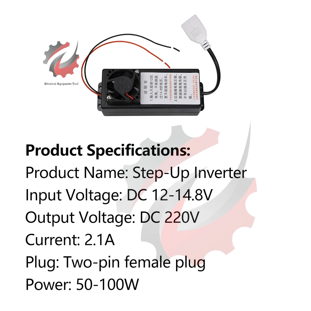 Inverter Boost 100W ad Alta Potenza da DC 12V-14.8V a 220V con Involucro Ignifugo per Uso Solare Esterno - Image 6