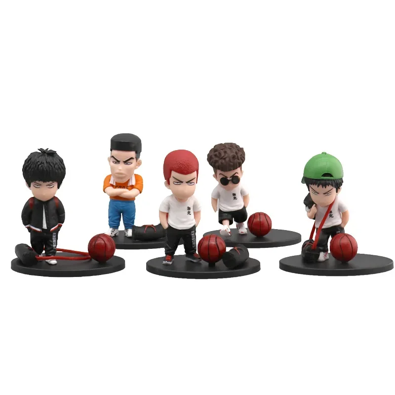

5pcs/set SLAM DUNK Anime Interior Decoration Q Version Action Model Figure Ornament Accessories Collectible Model Doll Gift Toys