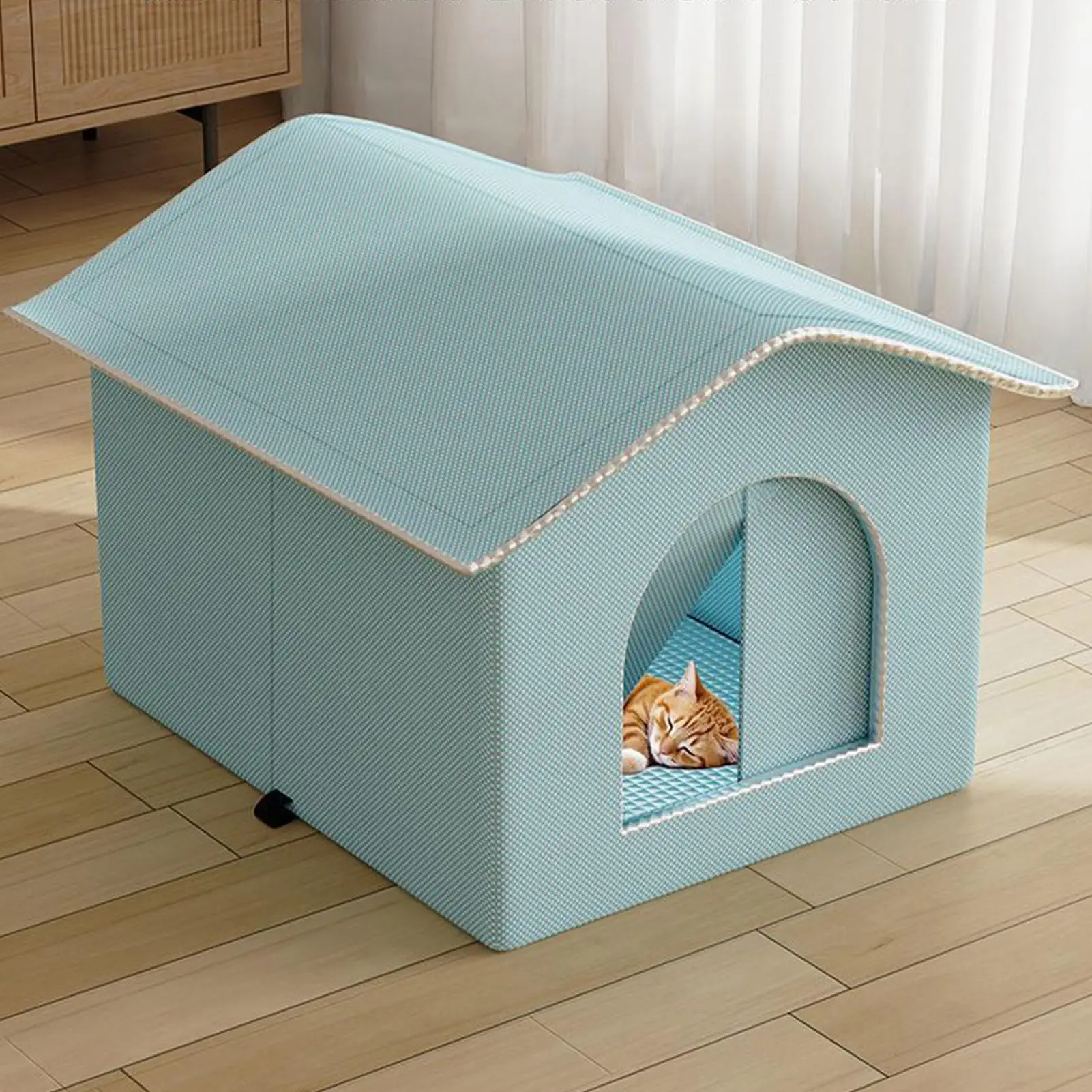 hot sale All Seasin Small Cat Dog Air Conditioning House Bed Summer Cooling Winter Warm Nest Dog Dog Four Seasons Pet House