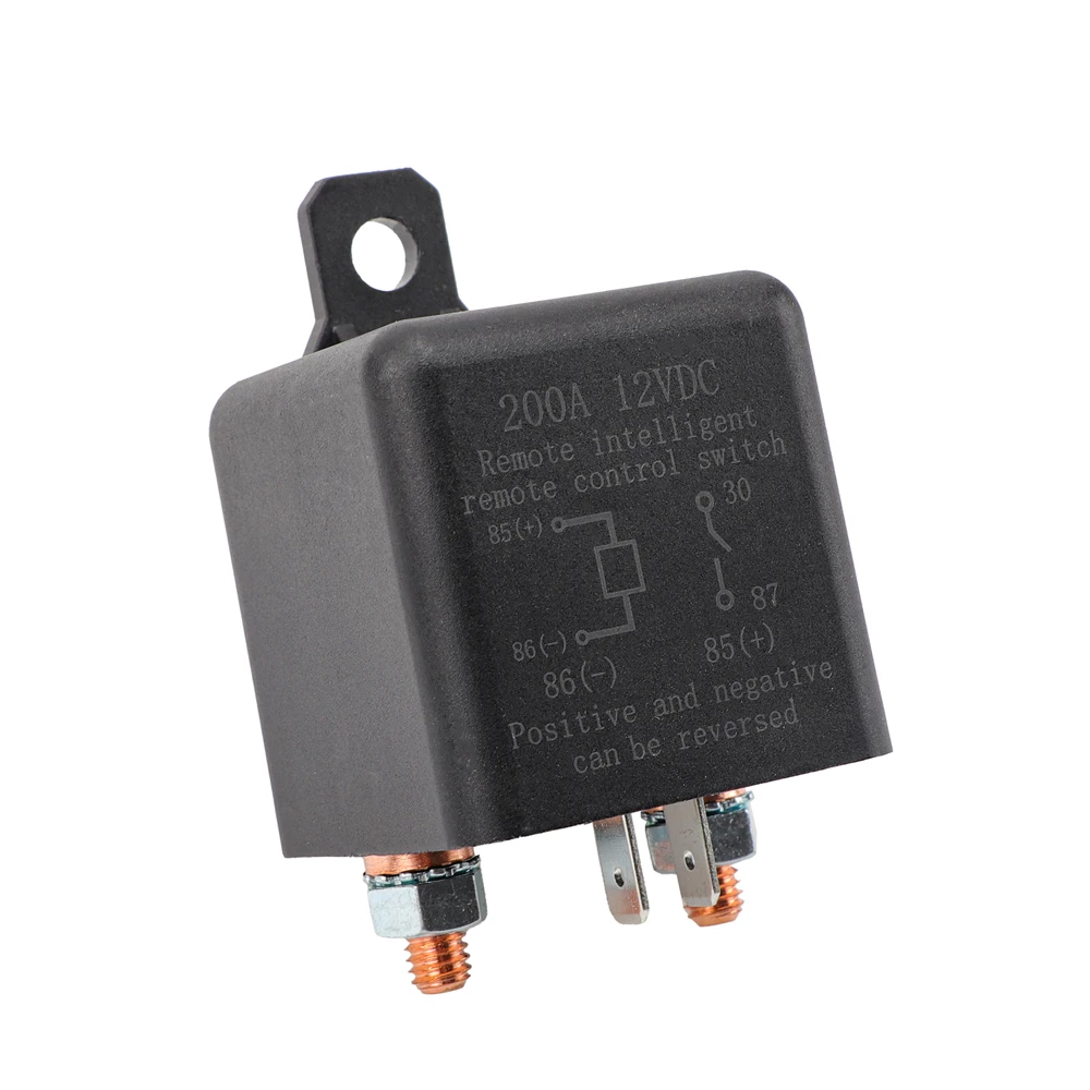 Close-up of the battery disconnect relay unit