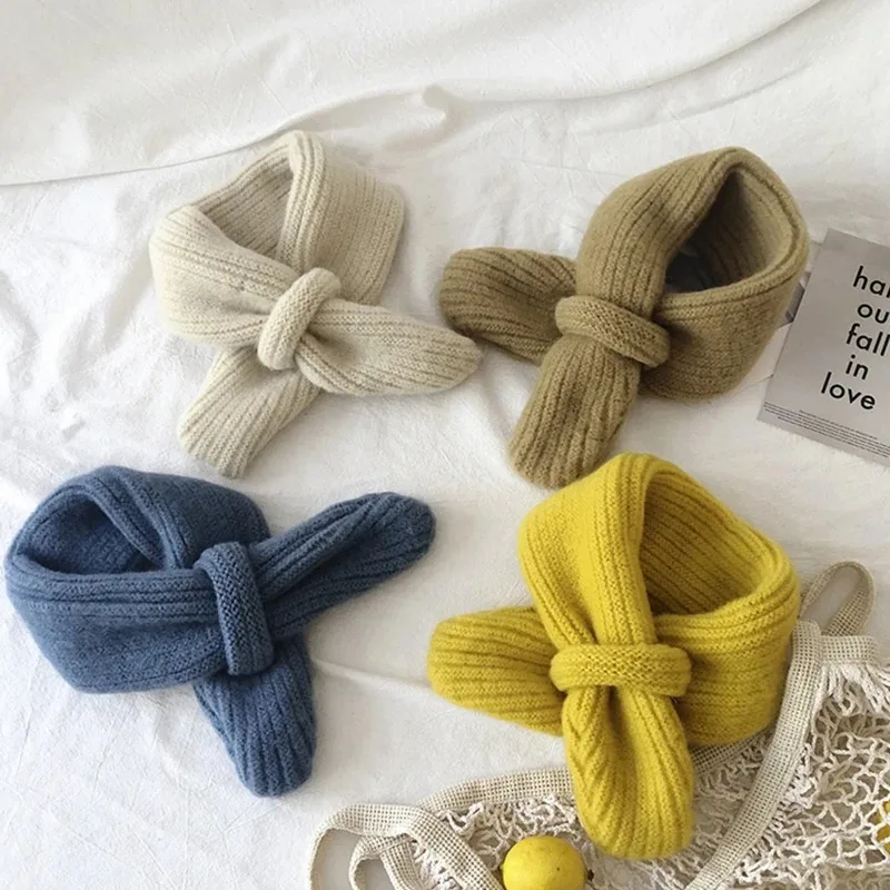 Description Picture 4 of itemNew Brand Scarf for Children Baby Warm Scarves Girls Winter Scarf for Kids Wool Collar Baby Scarves