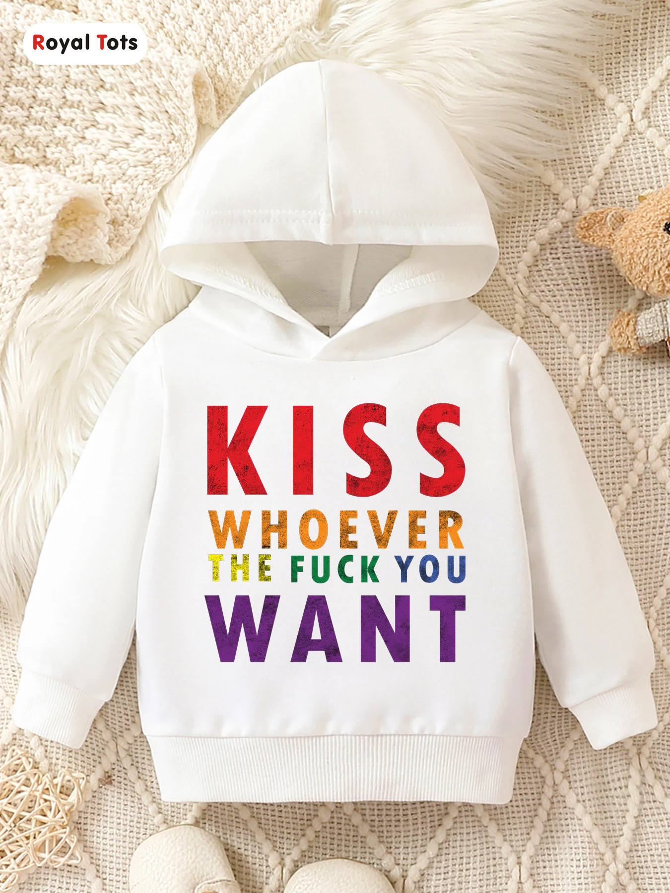 Autumn And Winter Baby Boy Round Neck Long Sleeved Casual Cute Cartoon Hoodie Suitable For Ages 1-2