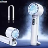 Portable Fan Mini Handheld Fan USB Rechargeable Turbo Fan Foldable Hand held Fan Small Ice Cooling Fan with 4000mAh Power Bank 1