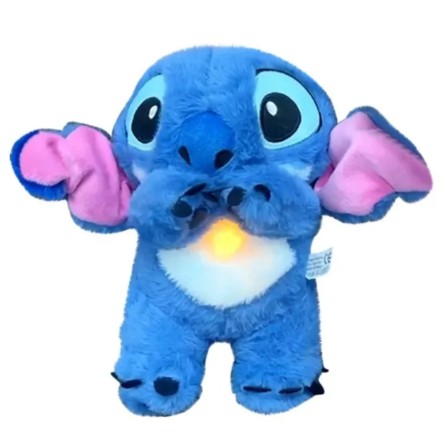 Stitch Doll Toys Baby Breathing Bear Plush Soothing Doll Soothing Music Sleeping Companion Sound And Light Plush Toys Kids Gift 3