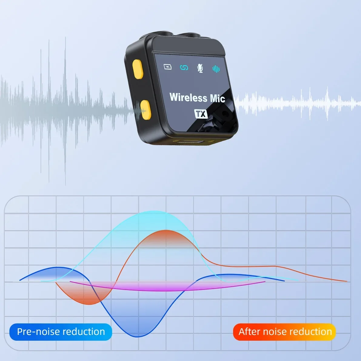 Noise Reduction Recording Microphone 2025 Wireless Lavalier Microphone For Tiktok Live Broadcast
