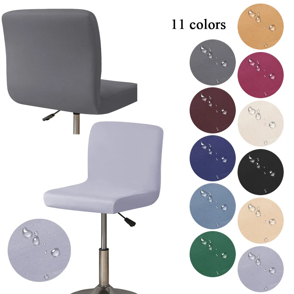 

Super Velvet Bar Stool Chair Cover Short Small Size Chair Case Protector Waterproof Soft Stretch Hotel Home Decor Stool Covers