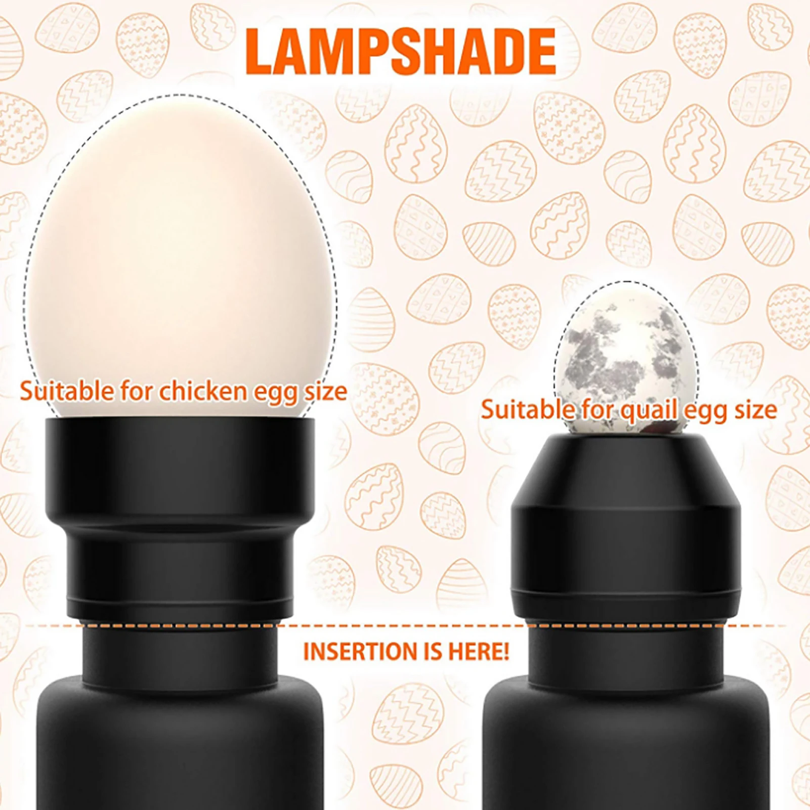 Egg Candler Bright Cool LED Light Egg Candling Lamp Growth Inspection EU Plug 100-240V