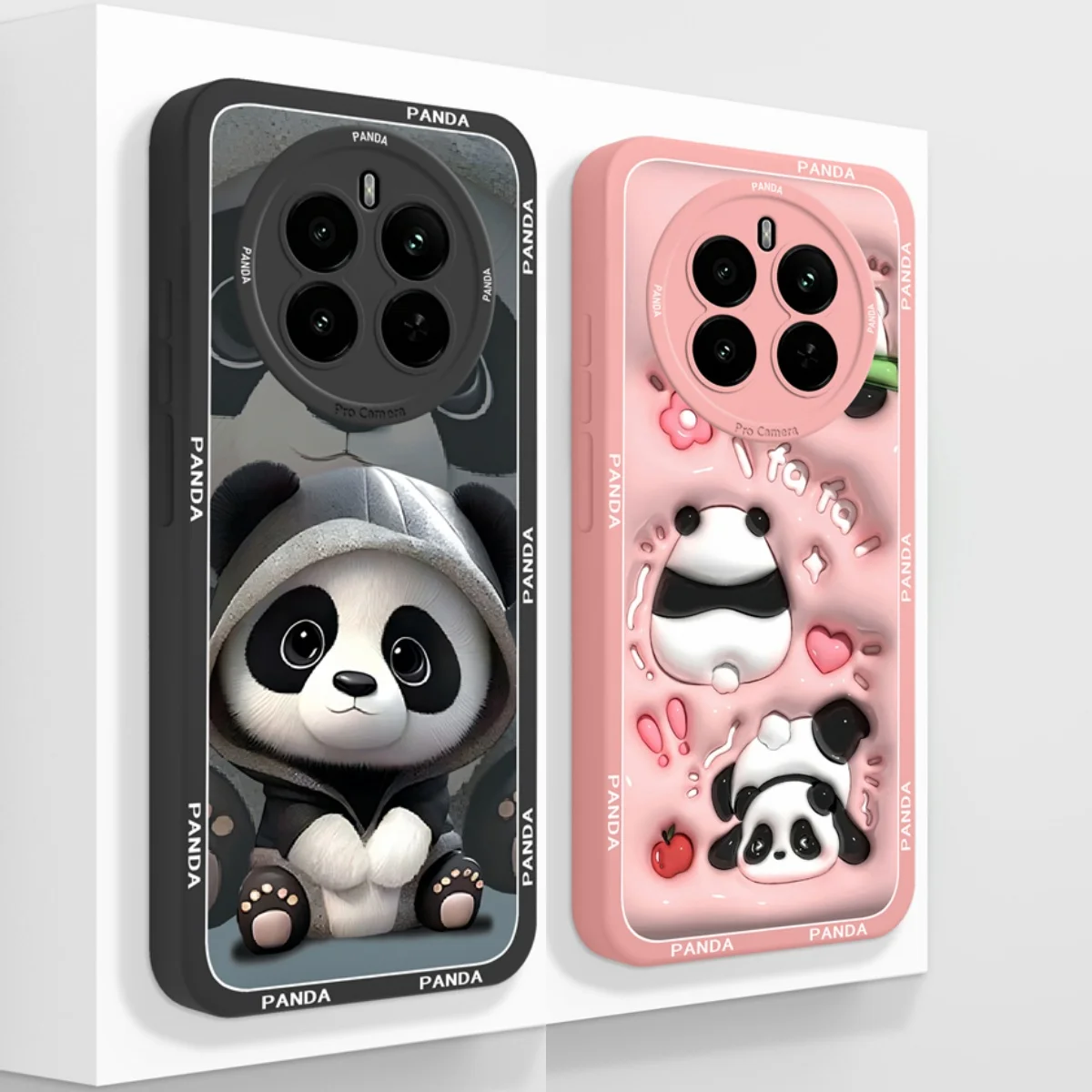 Cute Panda Liquid Silicone Bumper Case - Enhanced Protection with Adorable Design