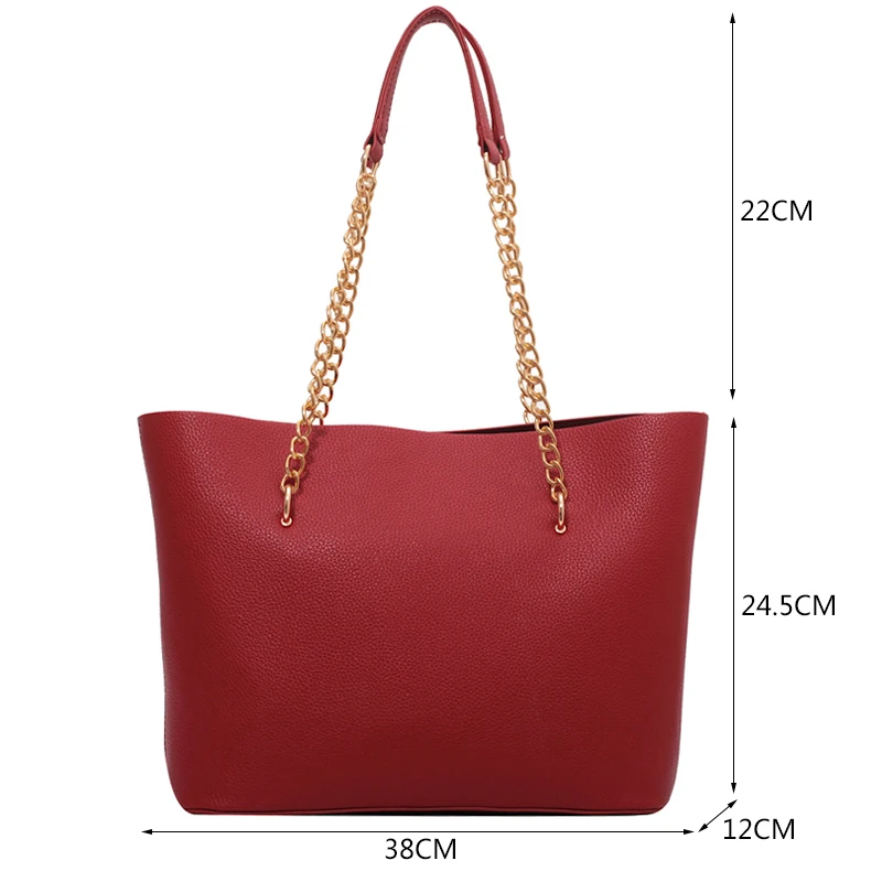 Fashion Big Tote Bags for Women Simple Ladies Hand Bags Soft