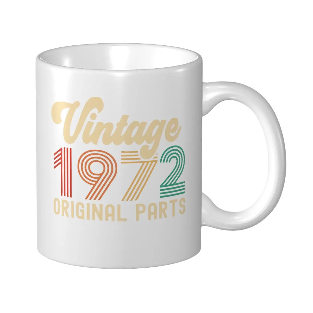 

Mark Cup Mug Vintage 1972 Original Parts Birthday Coffee Cup Mugs Tea Cup Travel Mugs For Office Home