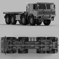 RC 1/18 CAPO TATRA CUB3 Alloy Off-Road Vehicle Eight-wheel Drive Tracked Military Style 12th Anniversary Edition Adult Toy 8*8 1