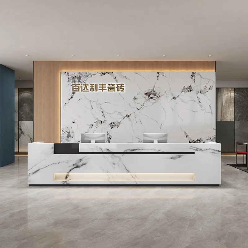 

Reception Auxiliary Counter Commercial Storage Advisory Service Counter Register Modern Theke Rezeption Commercial Furniture