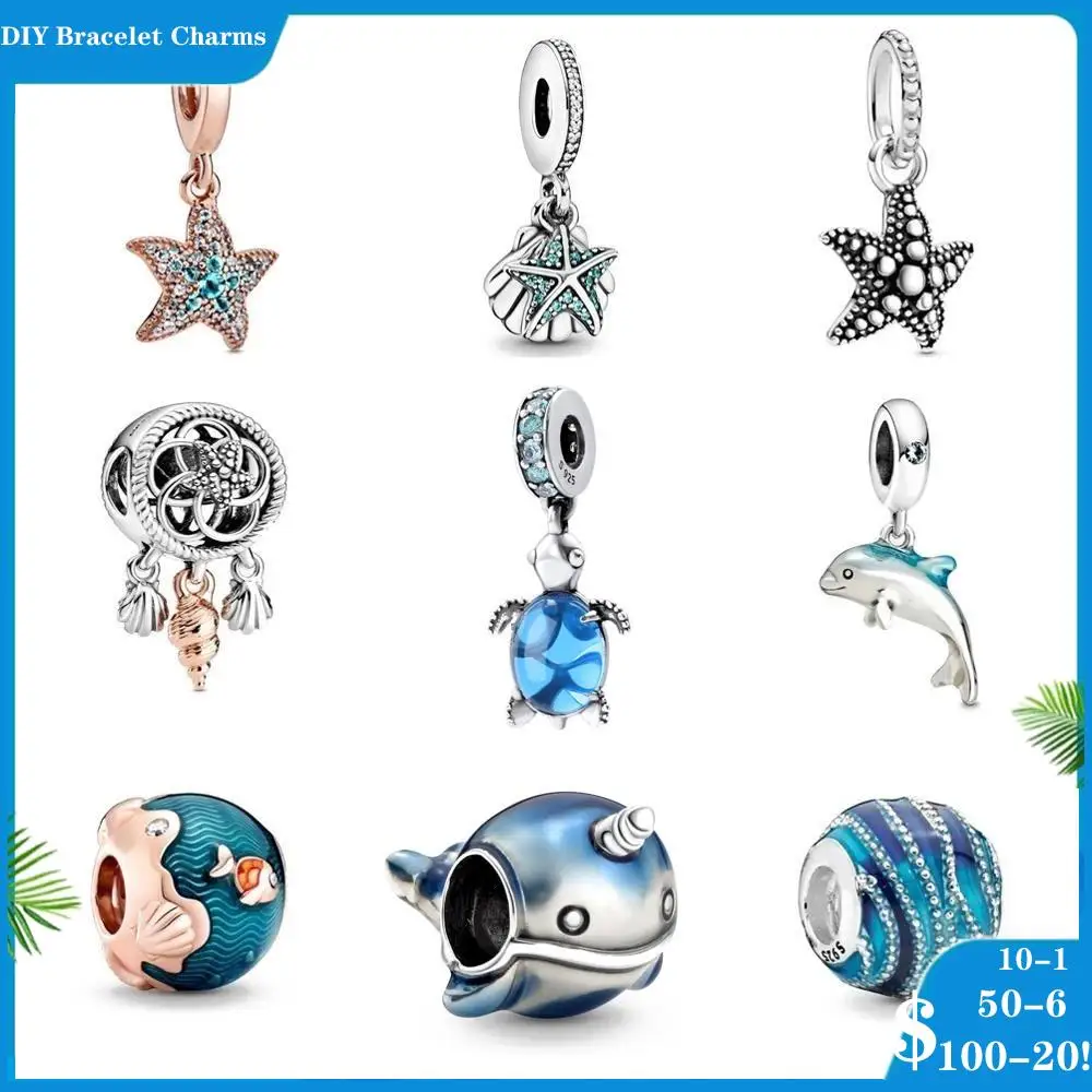 925 Sterling Silver Cute Dolphin Shell 