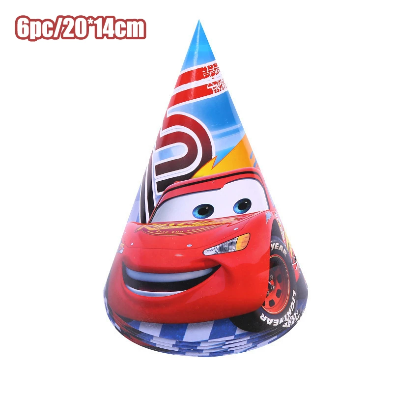 Nuevos globos de cumpleaños de Disney Cars, decoración de fiesta de dibujos animados de Lightning Mcqueen, servilletas de papel, platos, vasos, suministros para baby shower para niños