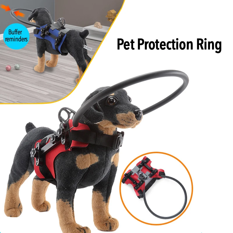 New Blind Pet Anticollision Collar Ring Dog Safe Harness Guide