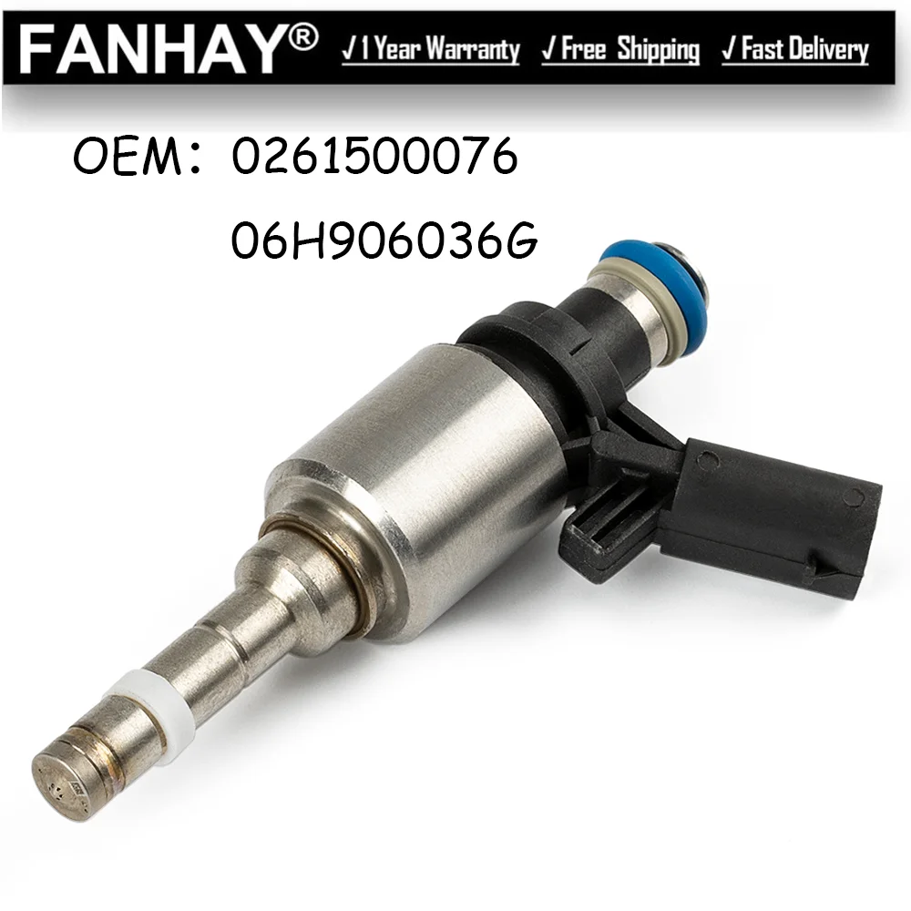 

Новый топливный инжектор 0261500076 для Audi A3 A4 A5 A6 Q3 Q5 TT для Volkswagen Beetle Passat Tiguan Eos 2.0L автозапчасти 06H906036G