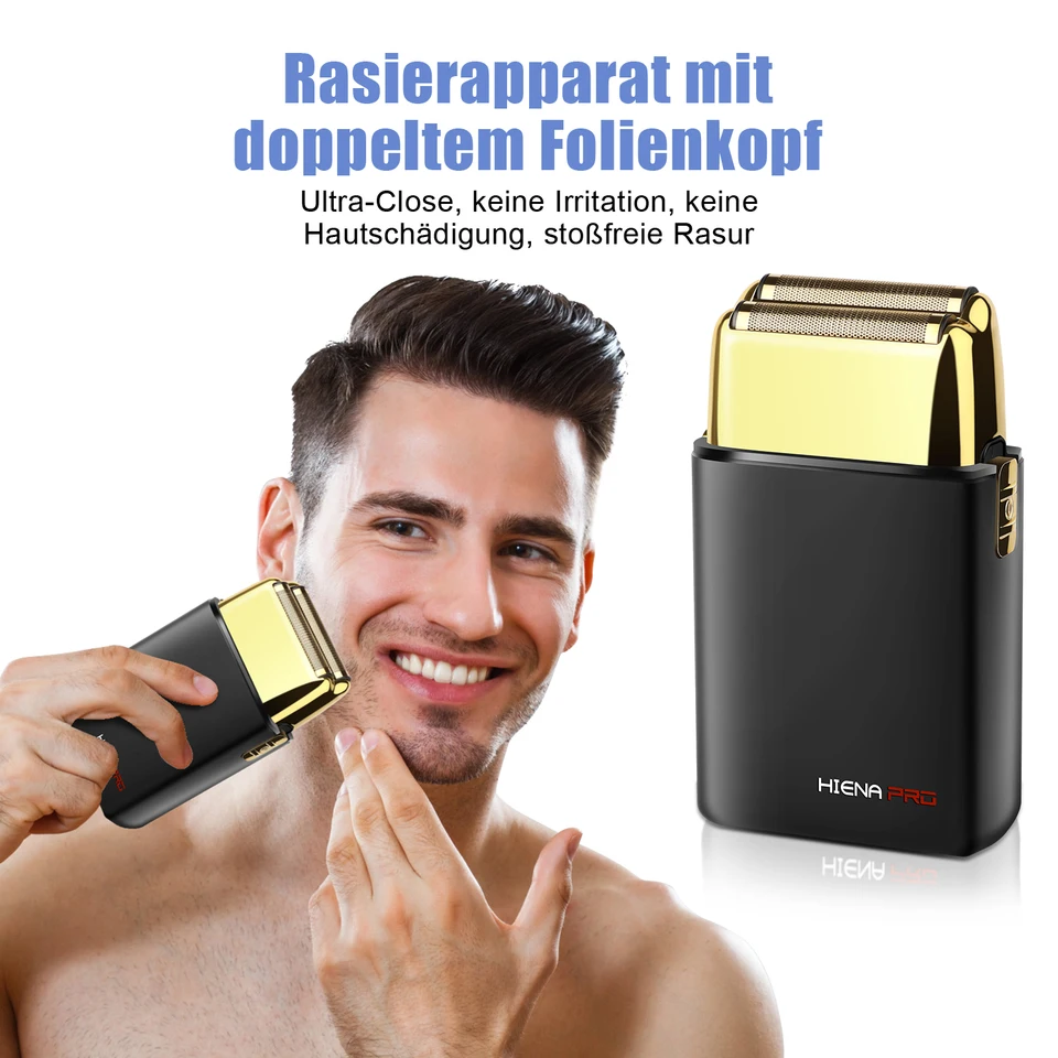 HIENA Macchinette elettriche professionali per barbiere, rasoio da uomo, mini rasoio elettrico per la testa e il corpo._voghion.com