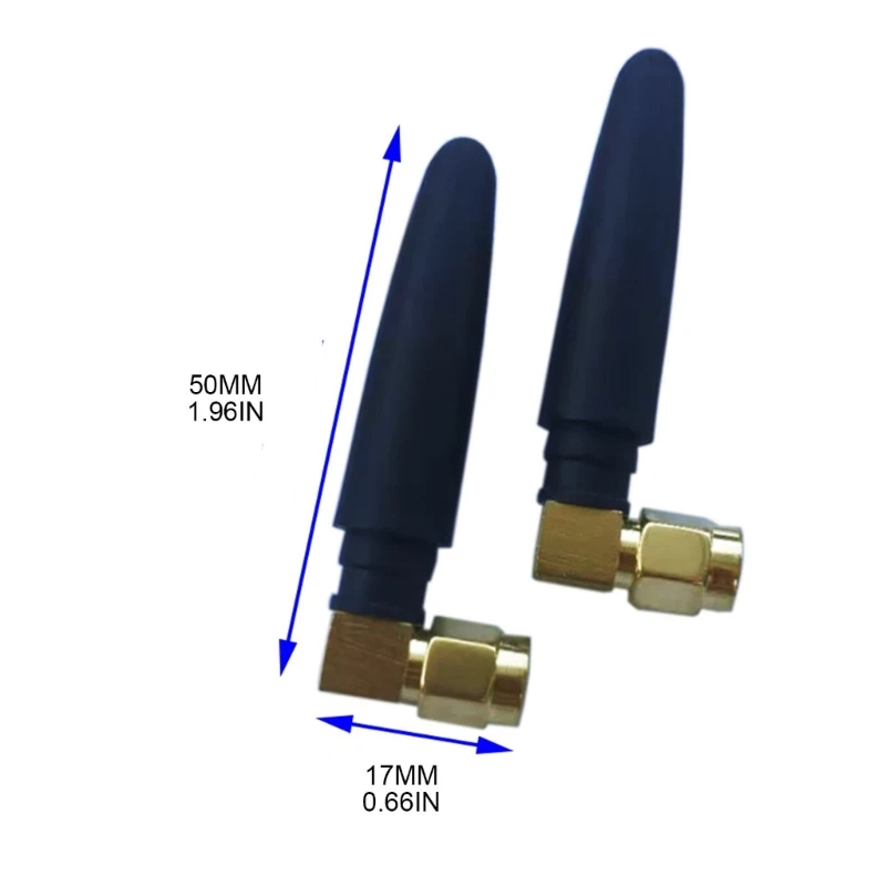 WiFi Antenna 2.4GHz/5.8GHz Dual Bands 3dbi RPSMA-/SMA Connector Rubber For Mini PCI Card Camera USB