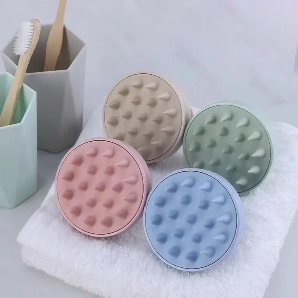 Brosse à shampoing en Silicone, peigne de Massage du cuir chevelu, peigne de lavage des cheveux, brosse de Massage corporel, brosse de bain-douche, outil de Salon de coiffure_voghion.com