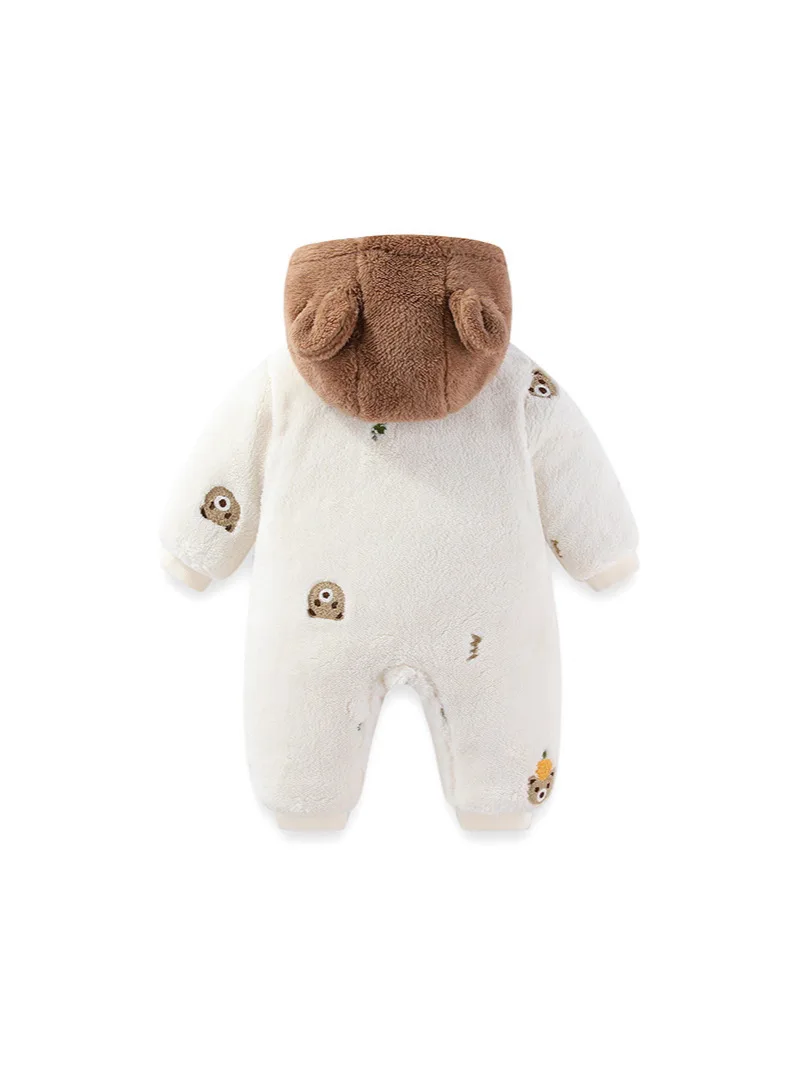 Warm Baby Boys Hoodie Romper Jumpsuit