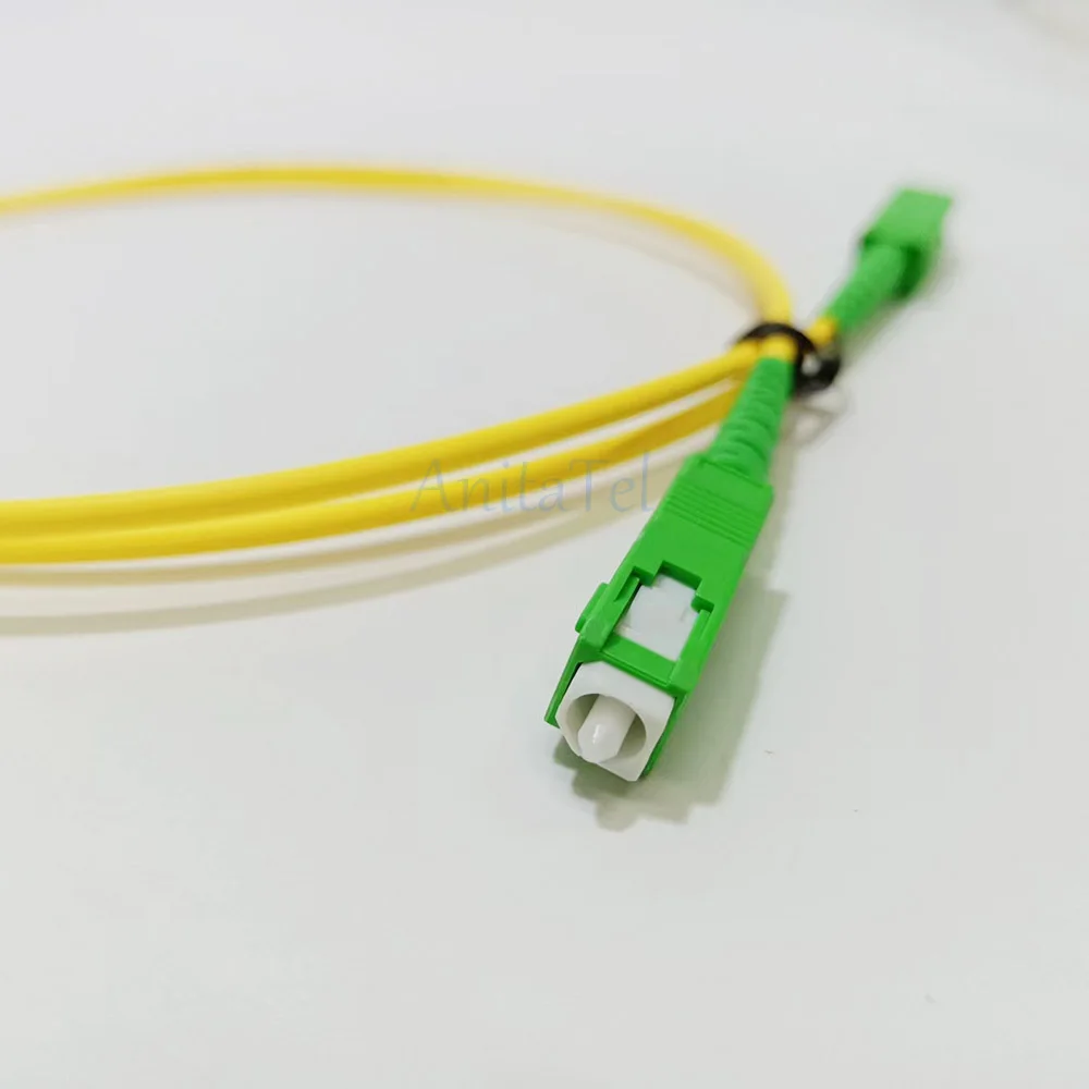 10PCS SC APC To SC APC Optical Fiber Patch Cord Fiber Jumper Cable SM Simplex Single Mode 2.0mm FTTH 1m 2m 3m 5m