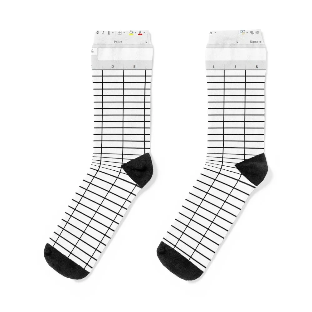 

Excel spreadsheet Socks hip hop anti-slip gifts floor Socks Ladies Men's