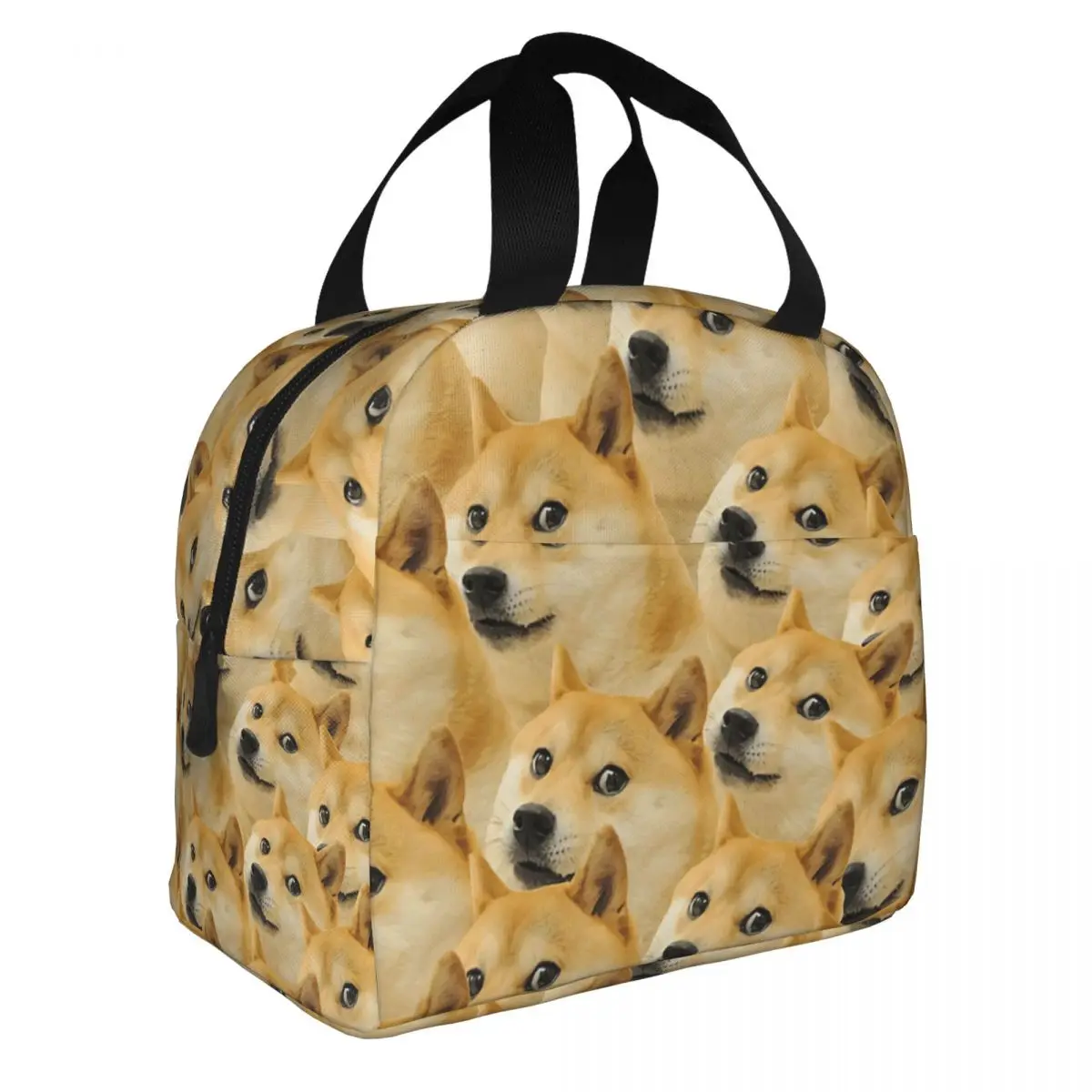 

Doge WOW Pattern Shiba Inu Doggo Dog Meme Lunch Bento Bags Portable Aluminum Foil thickened Thermal Cloth Lunch Bag