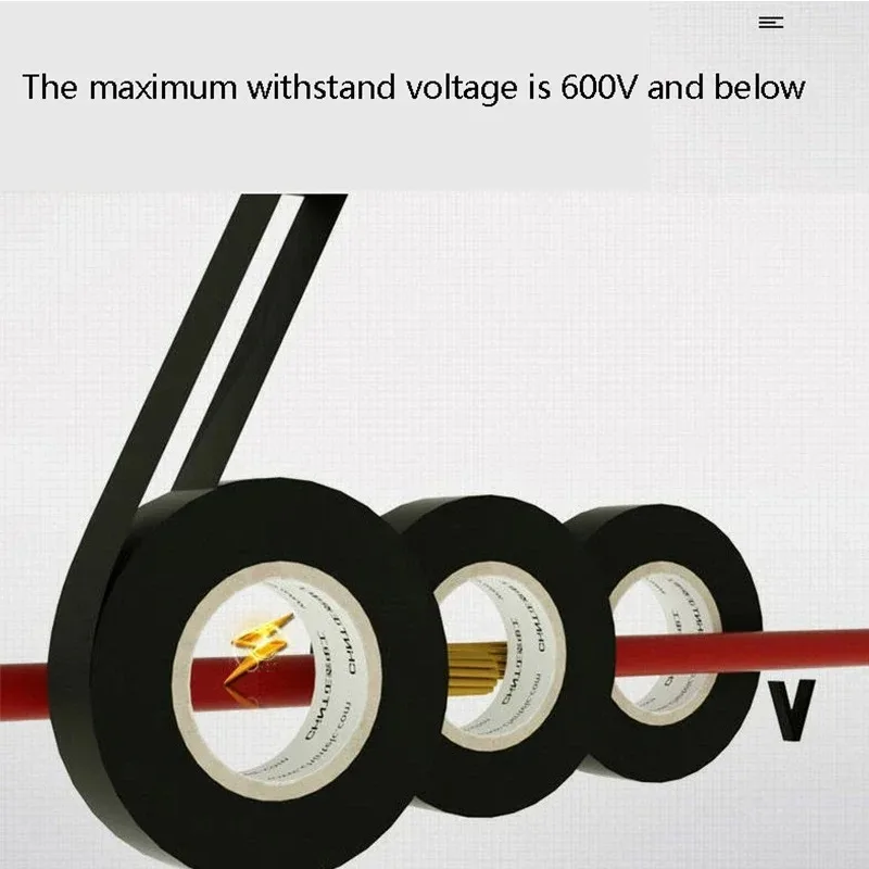 Durable Flame-Retardant Multicolor PVC Electrical Tape - Wear-Resistant, Lead-Free, and Waterproof