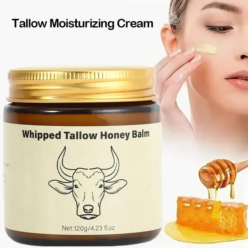 Luxurious Honey-Infused Beef Tallow Moisturizer - Deep Hydration & Redness Repair